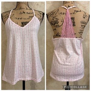 Cozy Couture Pink and White Lounge Wear Top